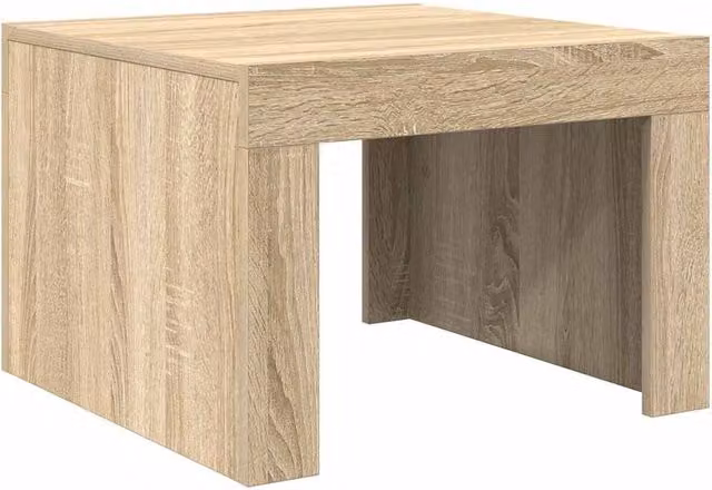 Berkfield Home Sonoma Oak Coffee Table in Brown, W/D/H: 50 x 50 x 35 cm – 1