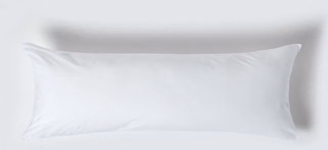 Homescapes White Egyptian Cotton 200 Thread Count Percale Body Pillowcase
