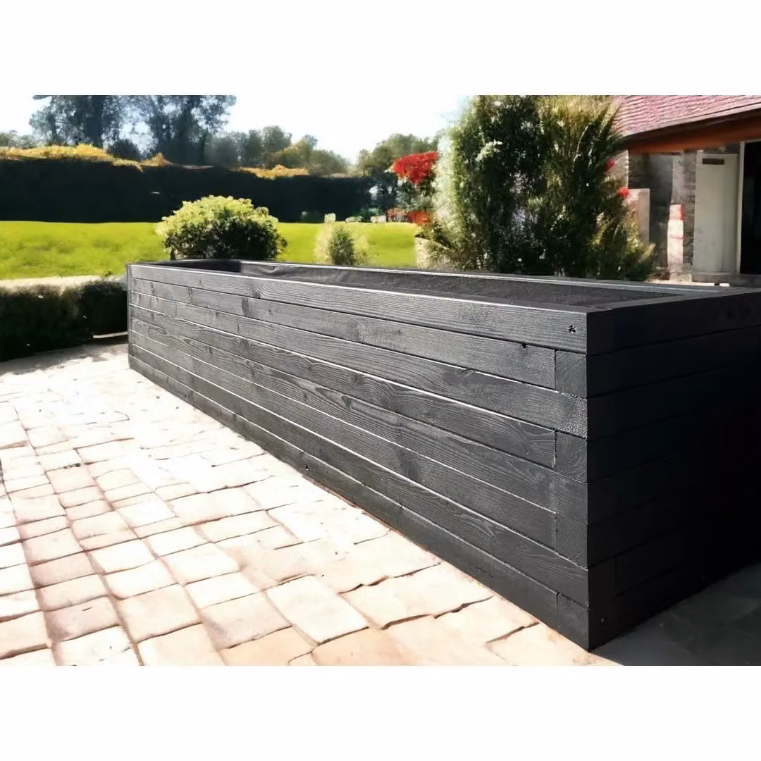 Buttercup Farm Norfolk Planter in Black or Multicolour, W: 90 cm, D: 30 cm, H: 30 cm – 2