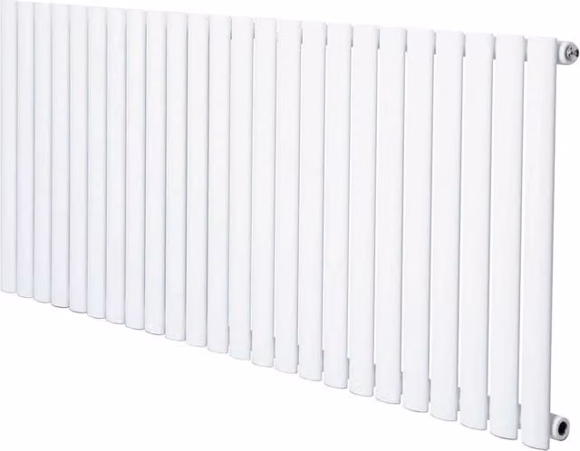 Monstershop Oval Single Column Steel Radiator, White, W/H: 60.0 x 144.0 cm