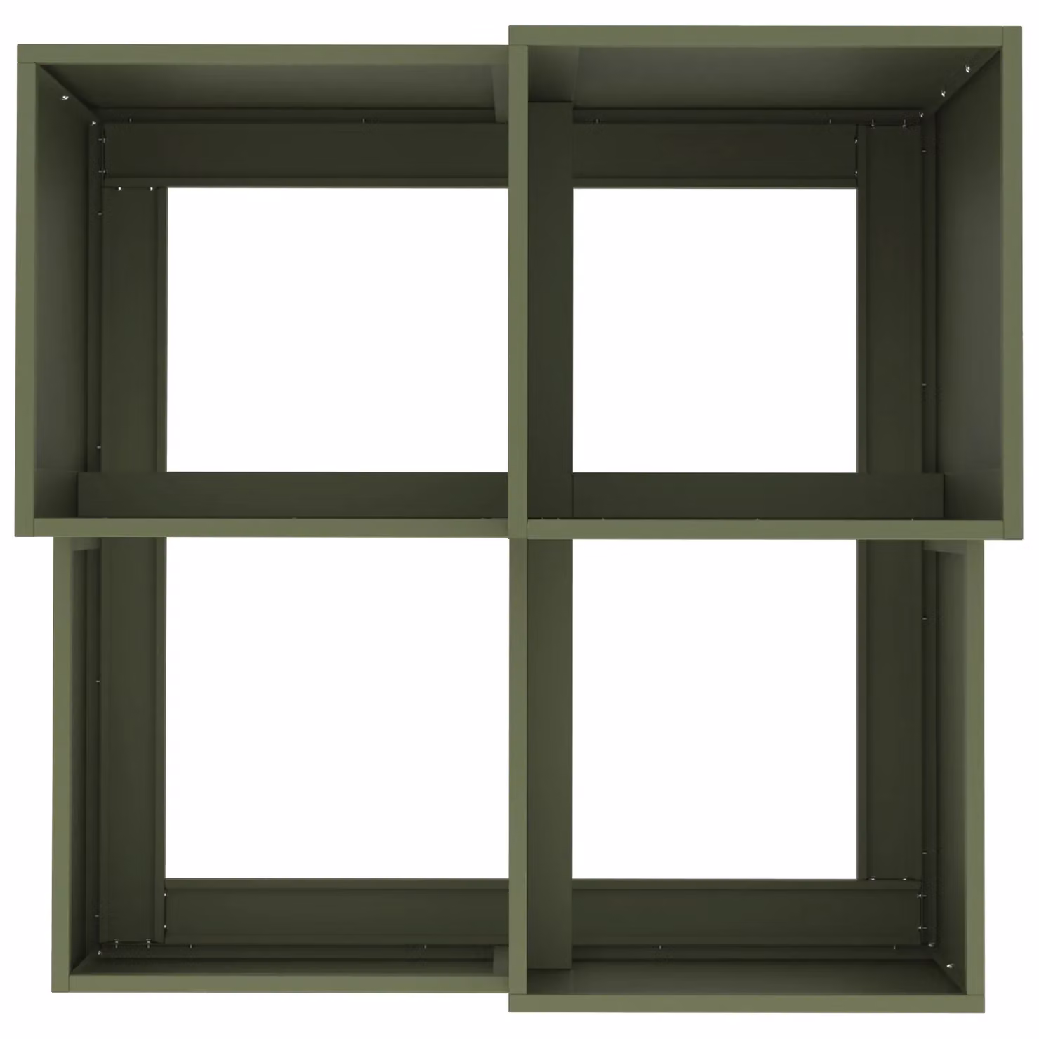 Berkfield Home Steel Garden Planter Tub in Green, W/D/H: 80 x 80 x 60 cm – 4