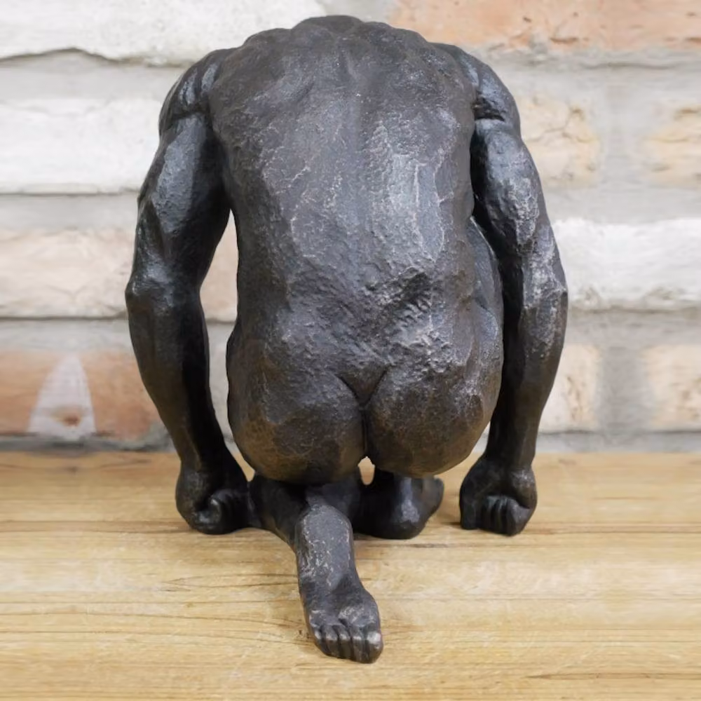 Gifts Direct 2 U Kneeling Naked Man Ornament Sculpture in Black – 4