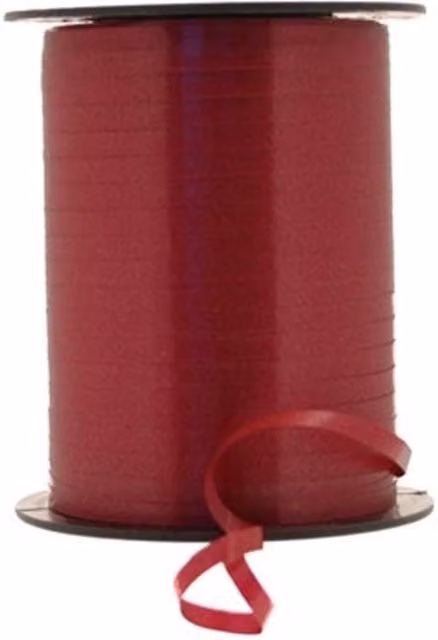 KDMD Burgundy Plastic Curling Ribbon, 3 Pack