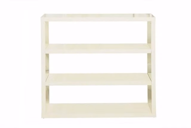 LPD Home Puro High Gloss Bookcase in Stone