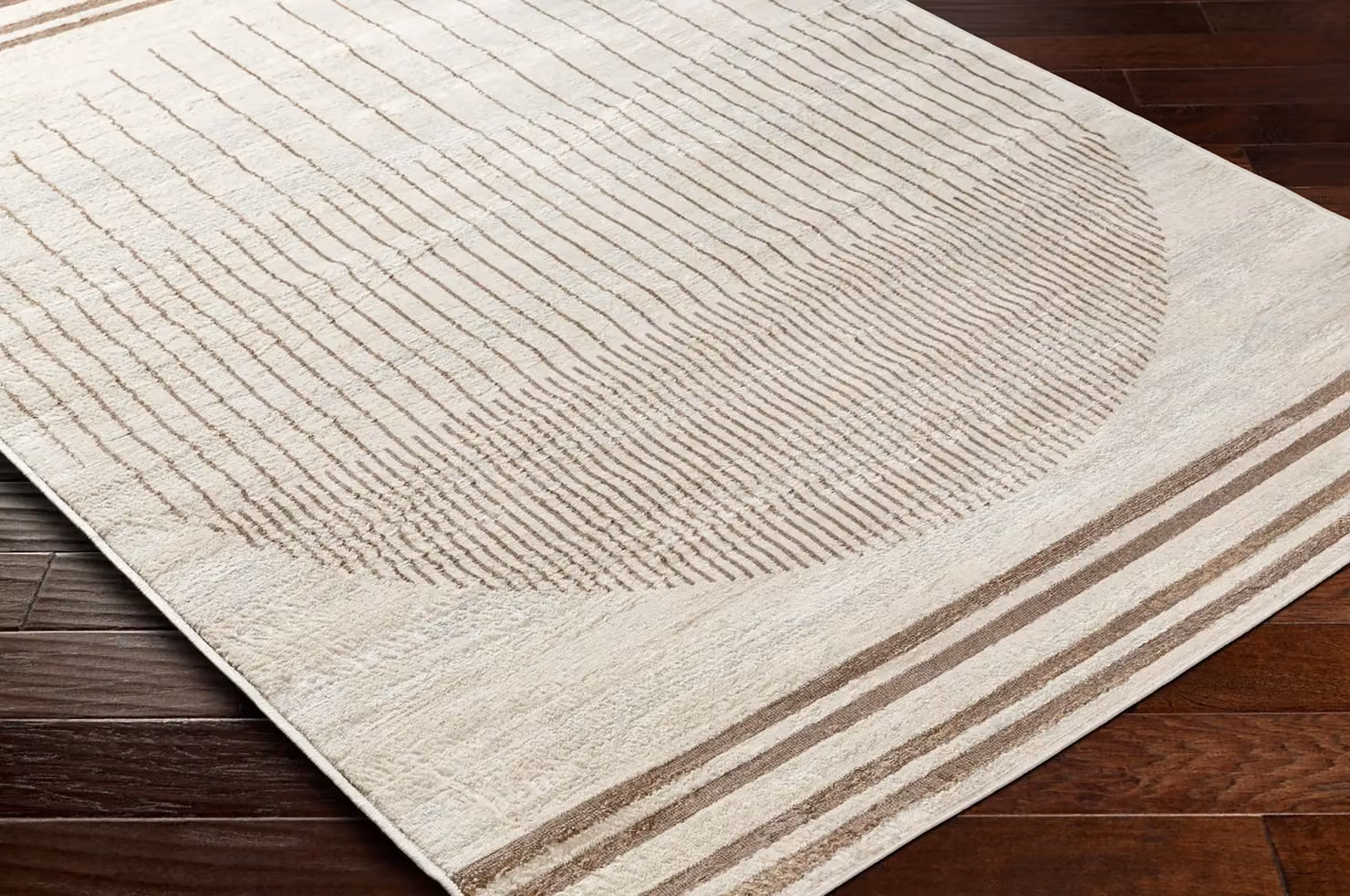 Livabliss Floransa Geometric Modern Rug in Grey, Brown and Beige, W: 160 cm, D: 215 cm – 2