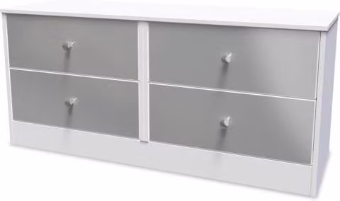 Welcome Furniture Padstow 4 Drawer Bed Box in White