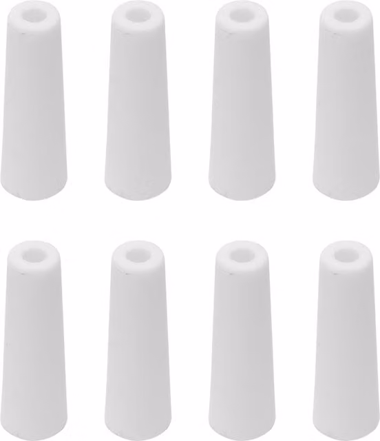 SwitZer 8-Piece Ceramic Sand Blasting Gun Nozzles, White