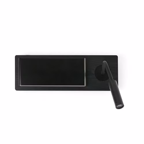 Netlighting Mood Wall Lamp with Reading Light in Black with 3000K Warm White LED – 1