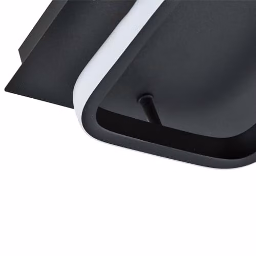 Happy Homewares Modern Square LED Ceiling Light Fitting in Black with 3000K Warm White Light – 3