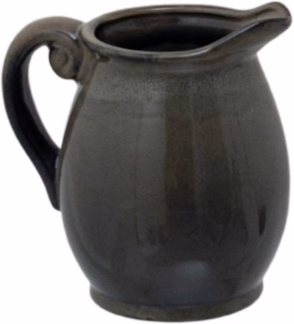 Hill Interiors Olpe Ceramic Tabletop Vase in Green and Yellow