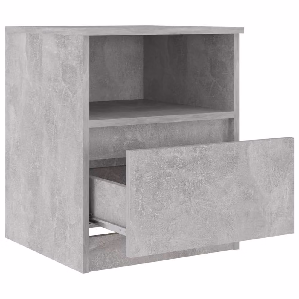 Berkfield Home Modern Wall Mounted Bed Cabinet in Concrete Grey, W/D/H: 40 x 40 x 50 cm – 3