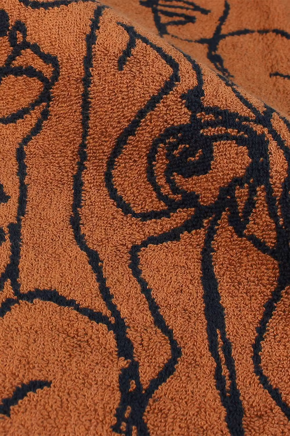 Furn Everybody Abstract Brown Cotton Jacquard 4-Piece Towel Bale – 2