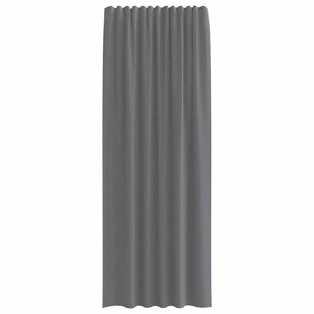 Berkfield Home Dark Grey Voile Fabric Curtains with Rod Pockets, 2 Pack – 3