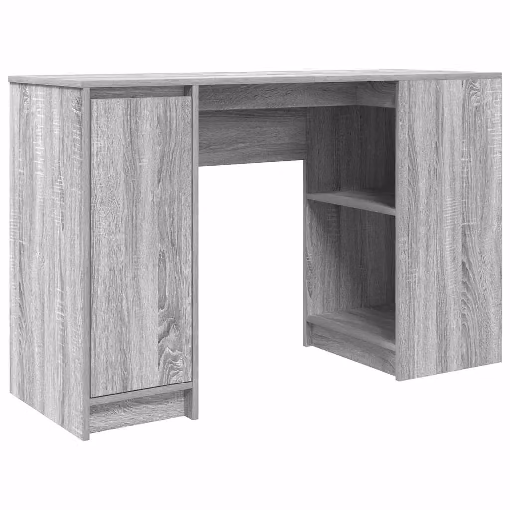Berkfield Modern Grey Sonoma Secretary Desk in Engineered Wood W/D/H: 120 x 42 x 76 cm – 2