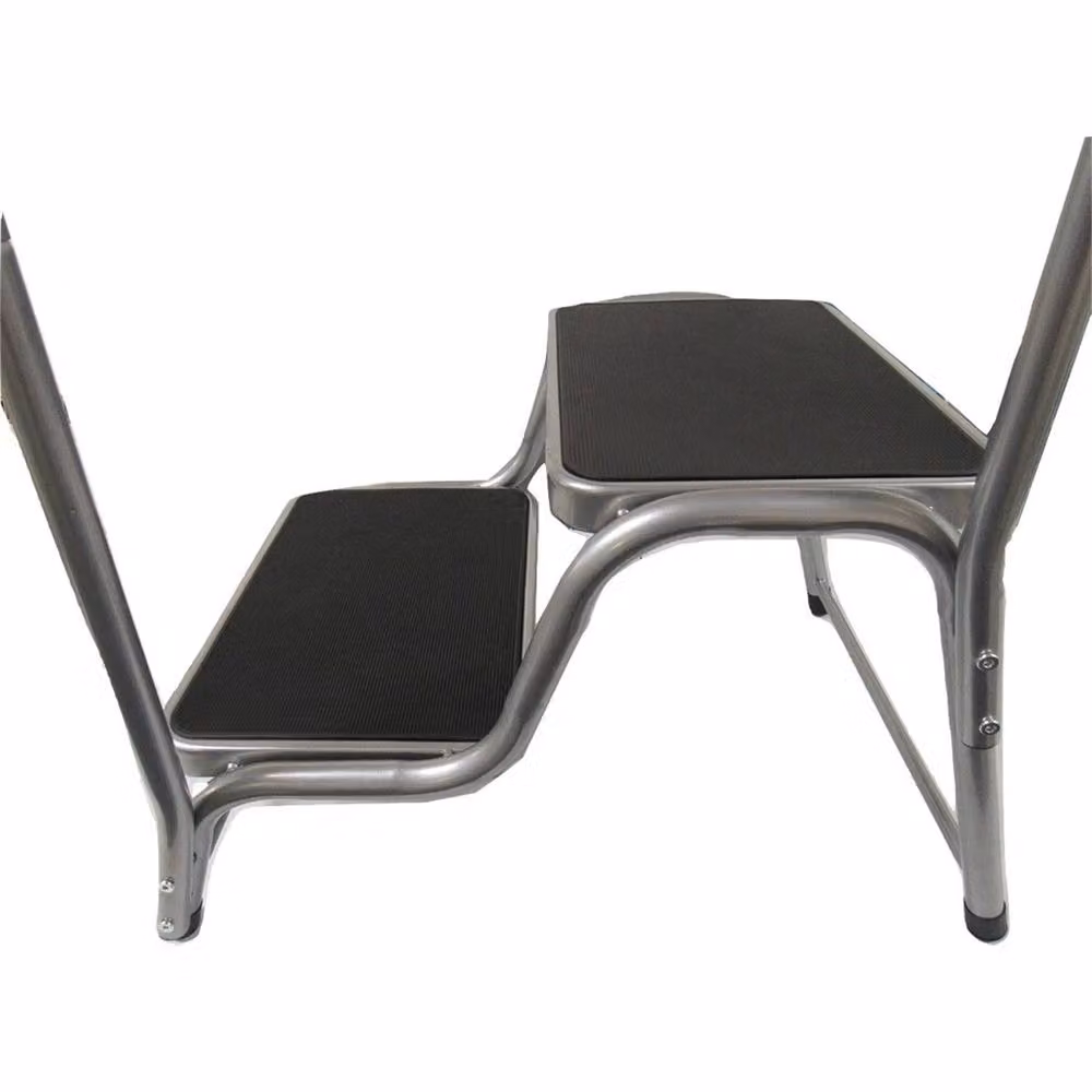 Nordara Caravan Double Step with Handrail and Non-Slip Surface in Grey – 2