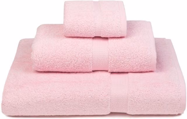 Companhia Nacional de Fiação e Tecidos de Torres Novas Almonda Baby Pink Cotton Terry Towel