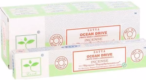 KDMD Ocean Drive Earth Incense Sticks, 6 Pack, Green, Fresh Maritime Scent