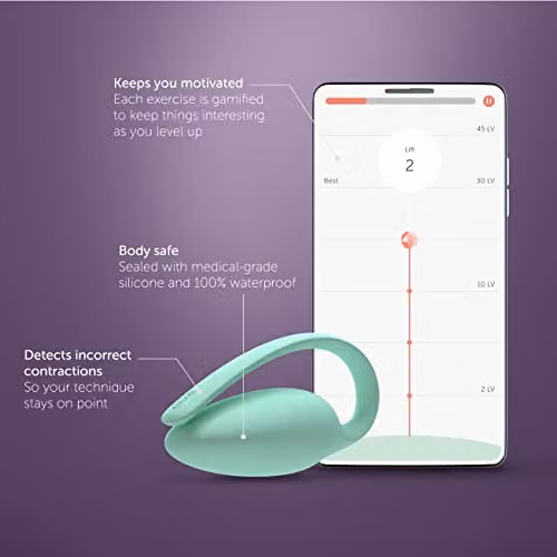 Elvie Trainer Smart Kegel Exerciser with App-Guided Biofeedback in Turquoise – 3