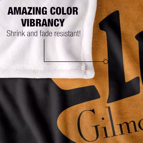 Warner Bros. Gilmore Girls Luke's Coffee Logo Super Soft Fleece Throw Blanket, Multicolour, W: 91 cm, D: 147 cm – 3