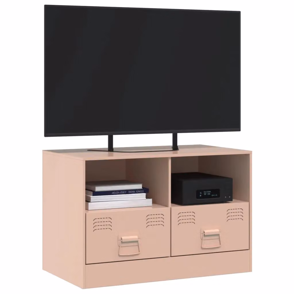 Berkfield Home Pink Industrial Metal TV Cabinet W/D/H: 67 x 39 x 44 cm – 3
