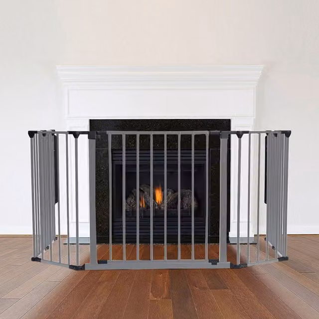Safetots Multi Panel Fire Surround in Grey, W/D/H: 105 x 49 x 70 cm