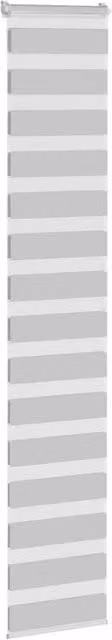 Berkfield Home Elegant Zebra Blind in Light Grey, W: 50 cm, H: 200 cm