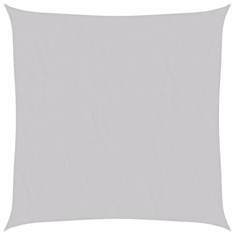 Berkfield Home Square Sun Shade Sail in Light Grey, 100% Polyester Oxford, 7 x 7 m