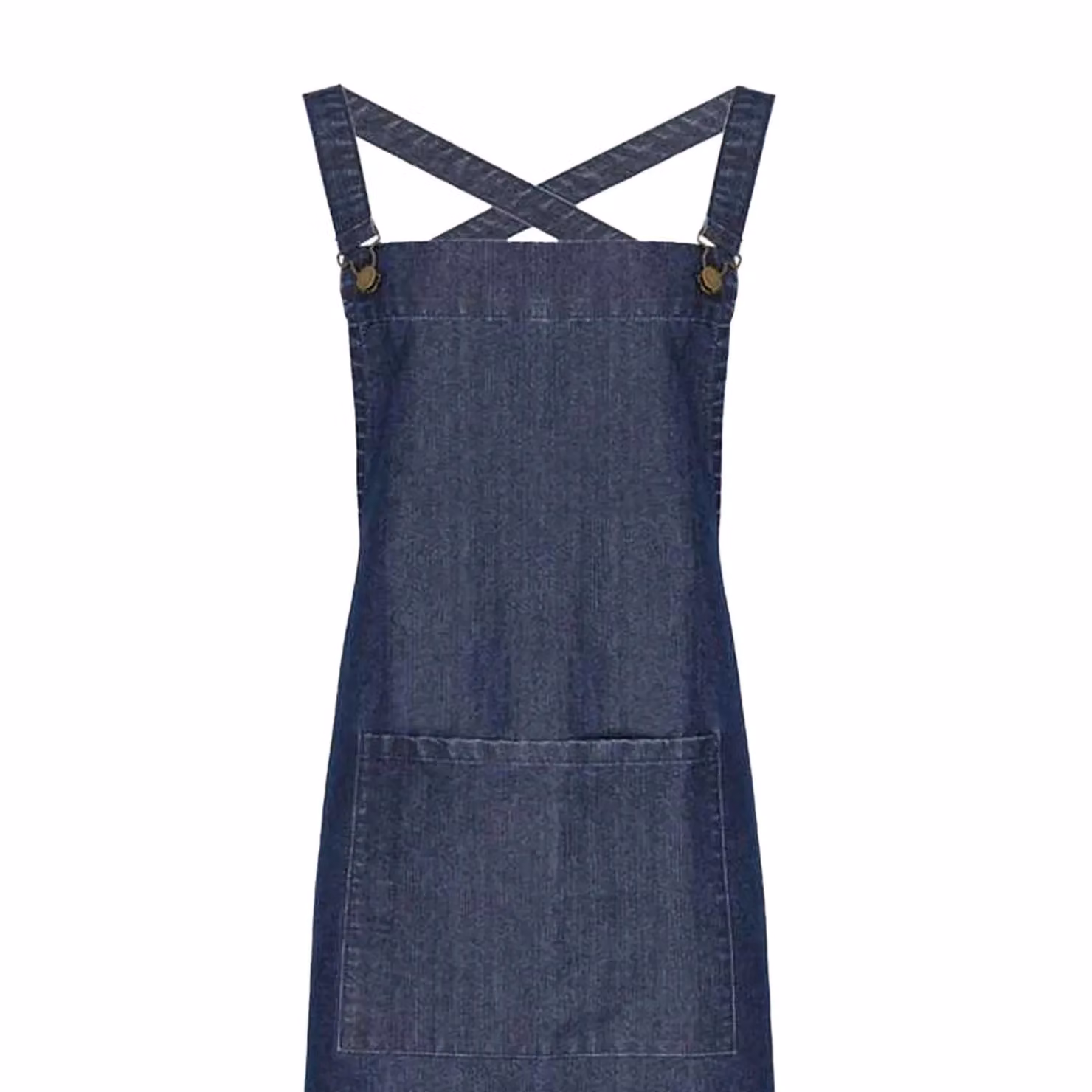 Premier Cross Back Barista Bib Apron in Blue – 2