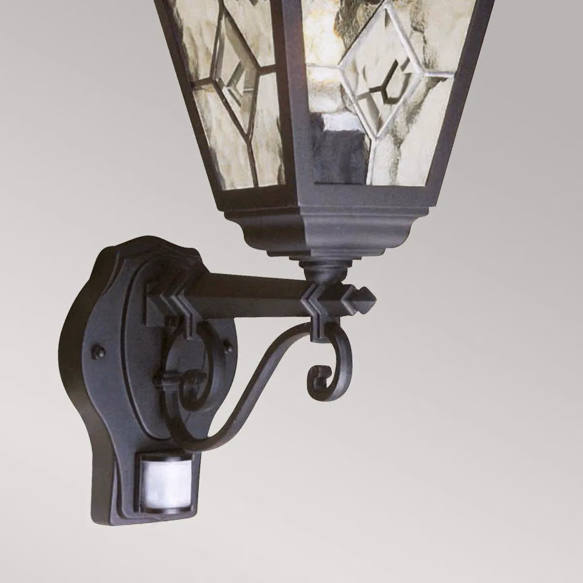Netlighting Norfolk Black Outdoor Motion Sensor Lantern Light with E27 Socket and IP43 Rating – 2