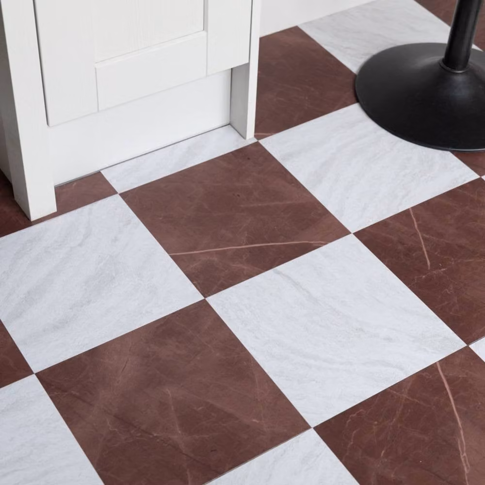 Floor Pops Bonneville Oxblood Self Adhesive Vinyl Floor Tiles, Pack of 10, Red and Multicolour, W/D/H: 30.48 x 30.48 x 30.48 cm – 4