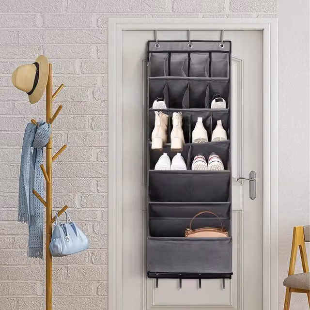 Lifeideas Multi-functional Hanging Storage Bag, Grey, Height: 117 cm