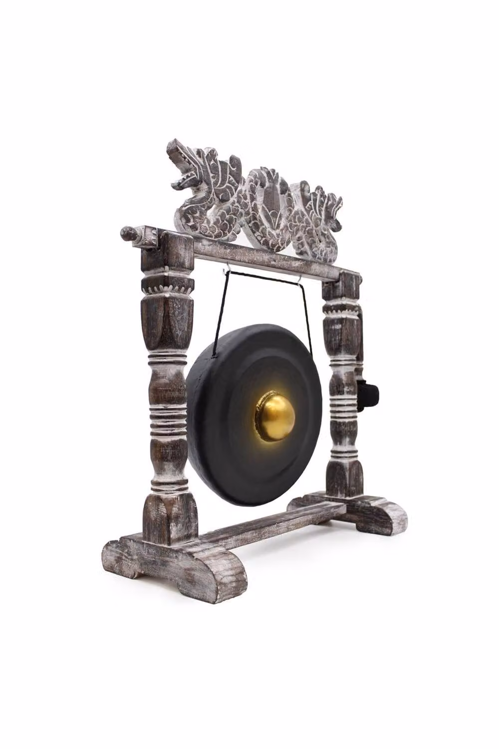 KDMD Handmade Black Healing Bali Gong with Stand, Diameter: 25 cm – 2