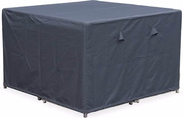 sweeek Vabo Water-Repellent Polyester Garden Sofa Set Protective Cover in Dark Grey