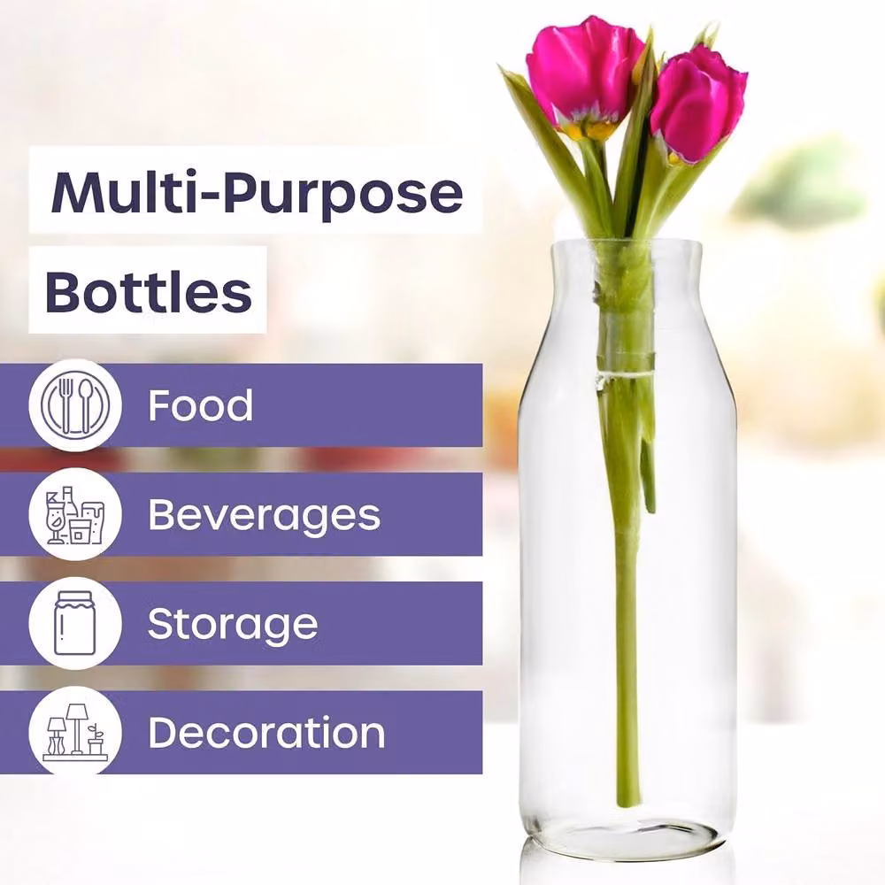 Volila Glass Carafe with Lid in Transparent, 1 l – 4