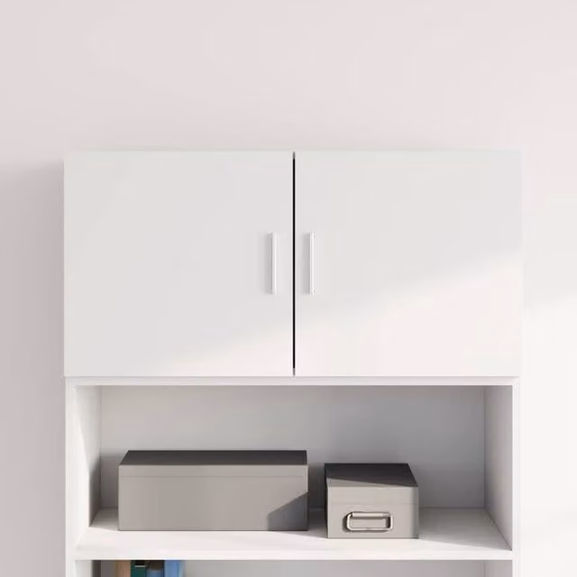 Berkfield Home Wall Mounted White Cabinet W/D/H: 80 x 42.5 x 40 cm