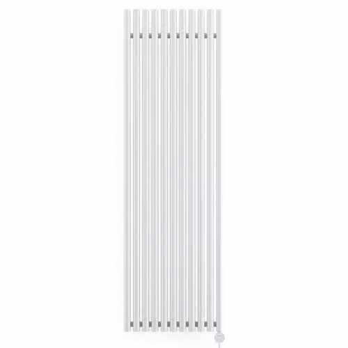 Terma Rolo Room E Electric Radiator with Wifi and App Control, White (RAL 9016), 1.5 kW, H: 200 cm x W: 59 cm x D: 5.9 cm – 2