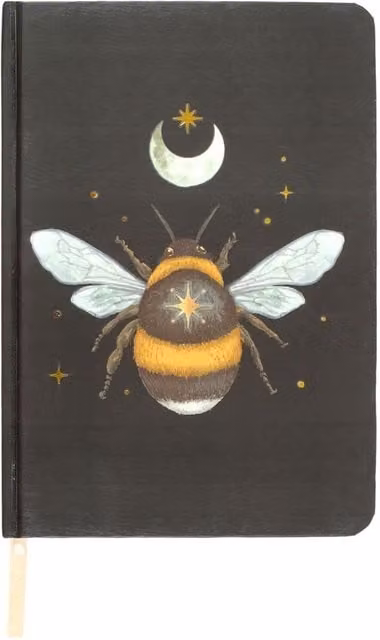 Something Different Forest Bee A5 Hardcover Notebook in Black