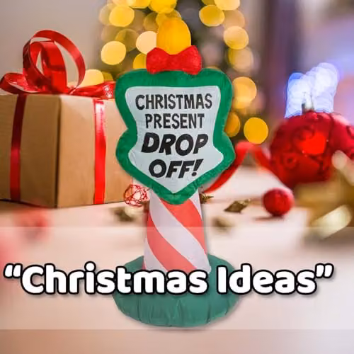 VFM e-Store Christmas Sign Inflatable Decoration, Multicolour, H 122 cm x W 55 cm x D 55 cm – 5