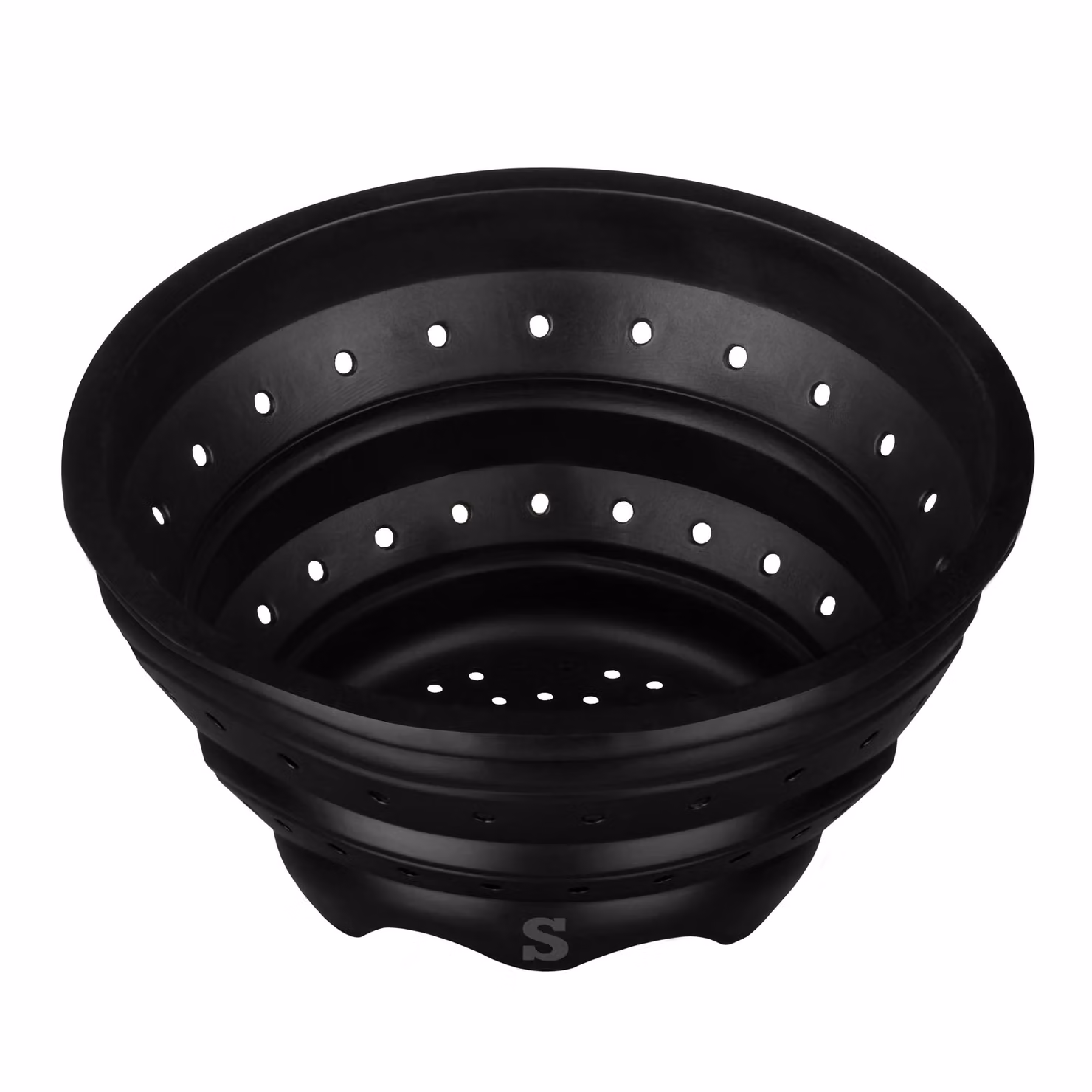 Orsina Collapsible Silicone Colander and Steamer in Black – 7