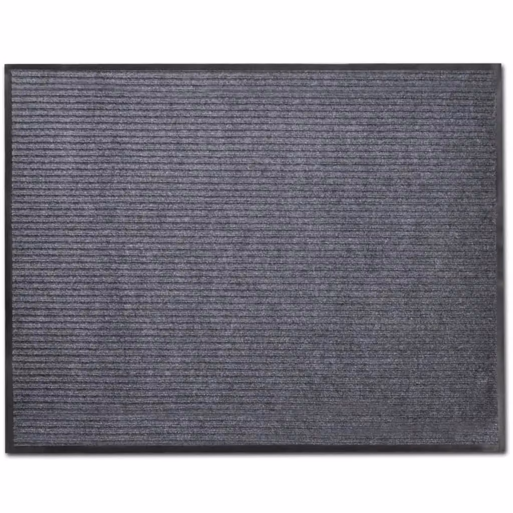 Berkfield Home Non-Slip PVC Striped Door Mats, Grey, 4 Pack, W: 90 cm, D: 60 cm – 3