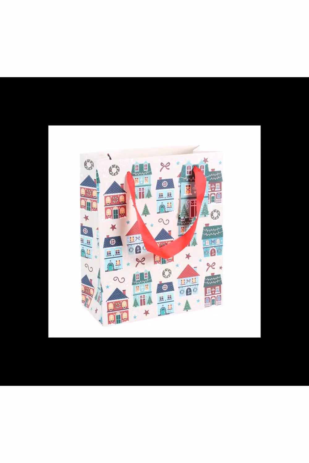 KDMD Multicolour Christmas Street Print Paper Gift Bag – 2
