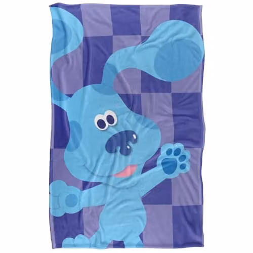 LOGOVISION Blue Silky Touch Super Soft Fleece Throw Blanket for Children, W: 91 cm, D: 147 cm