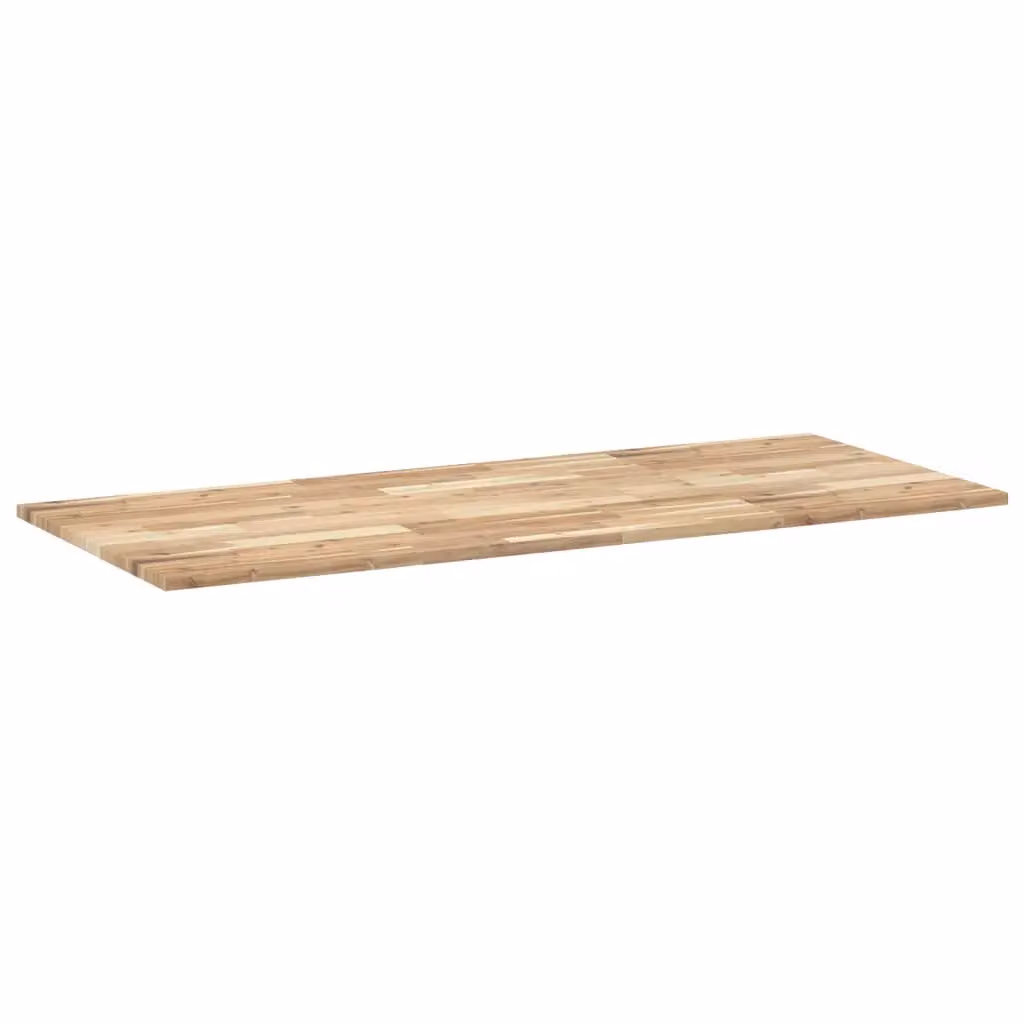 Berkfield Home Solid Wood Acacia Desk Toptop in Brown, W/D/H: 120 x 60 x 2 cm – 2
