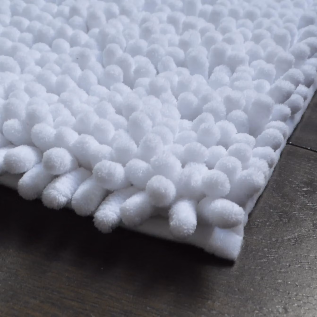 Allure Bath Fashions Jumbo Bobble Bath Mat, White, W/D/H: 70 x 50 x 1 cm – 2