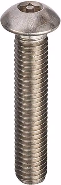 Unifix A2-70 Stainless Steel Hex Machine Screws, Silver, M8 x 20 mm