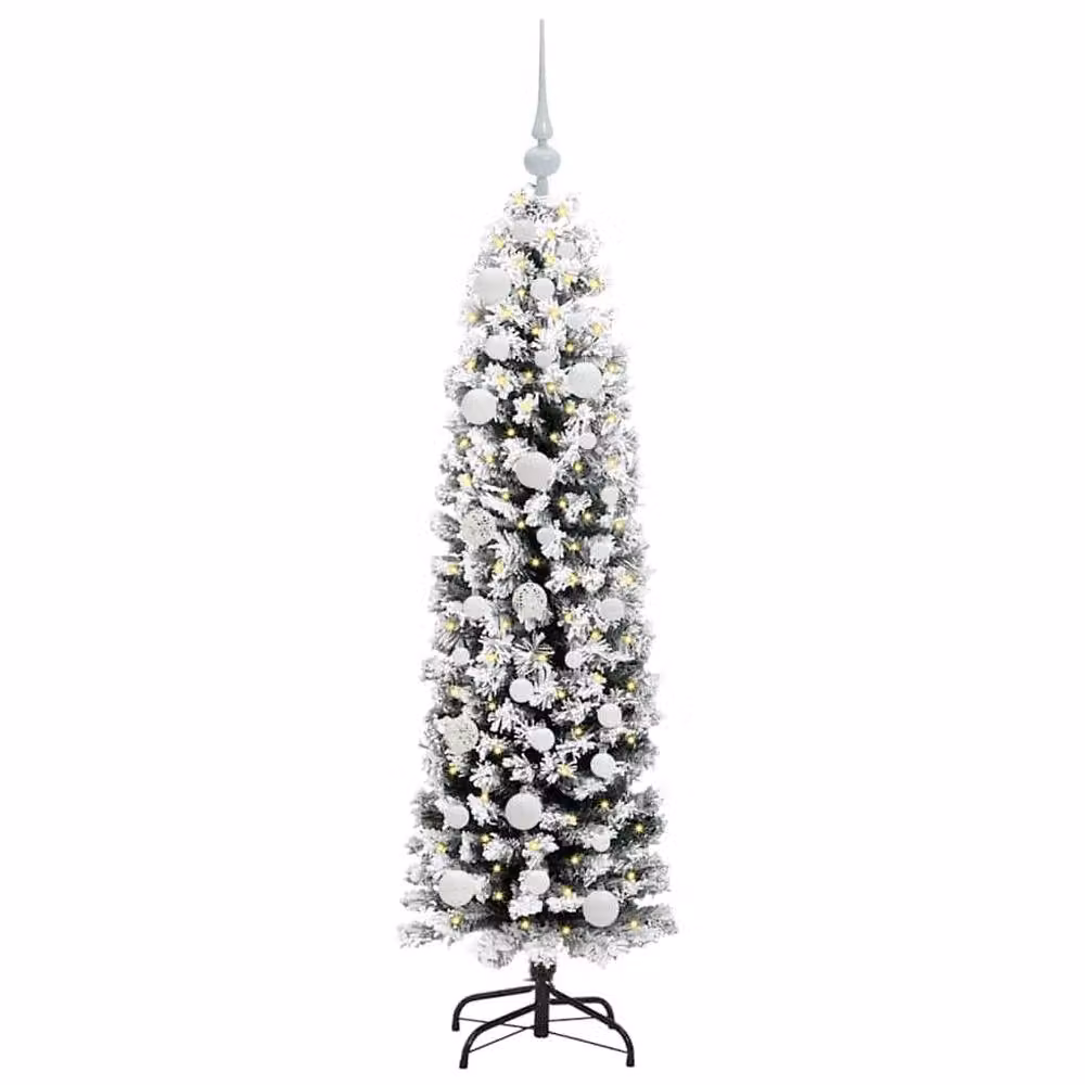 Berkfield Home Artificial Christmas Tree with 150 LEDs and Stand, Green, Height: 150 cm – 3