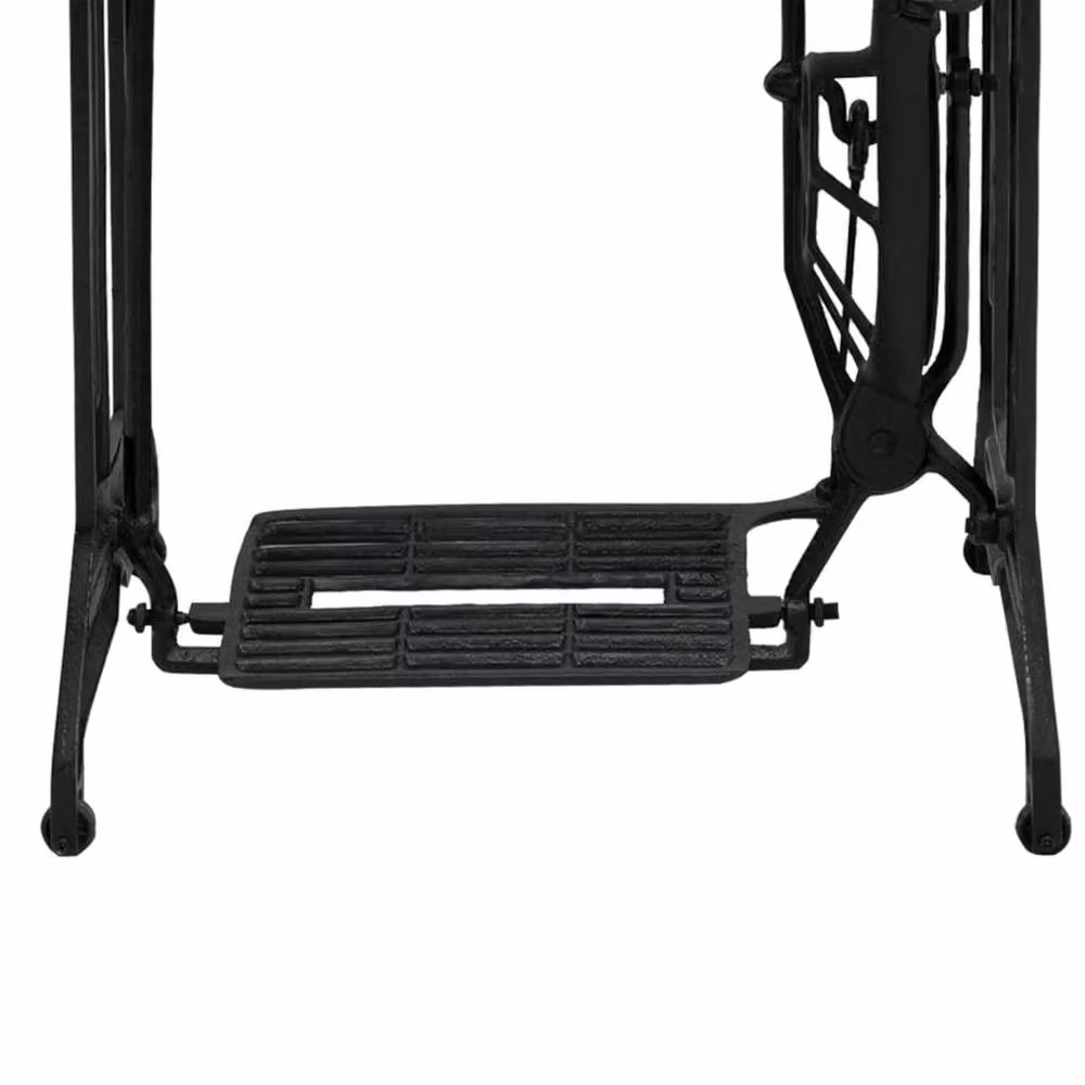 Berkfield Home Vintage Sewing Machine Console Table in Brown, W/D/H: 110 x 40 x 75 cm – 3