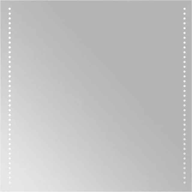Berkfield Home LED Bathroom Mirror in Clear, W 60 cm x H 60 cm