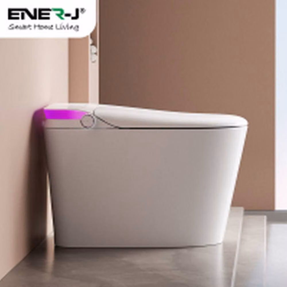 Ener-J HygienePro Smart Toilet with Voice Control, Heated Seat and Bidet, White – 3