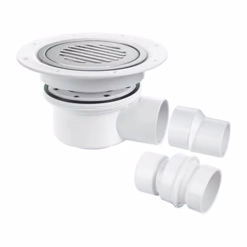 McAlpine Two-Piece Round 50mm Water Seal Gully in White